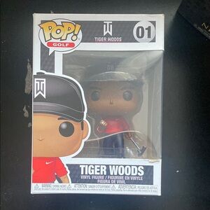 Funko Pop! Golf Tiger Woods Vinyl Figure - Red and Black